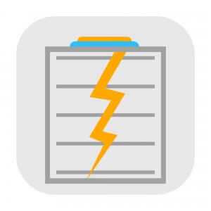 battery icon on notebook