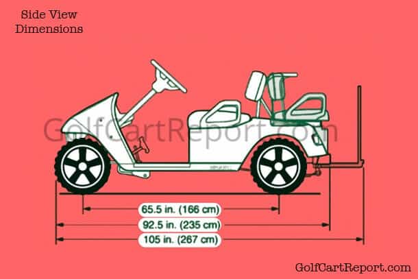 golf cart length dimensions example