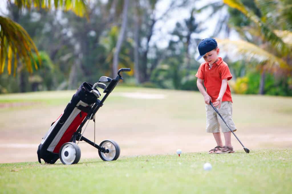 best junior golf push cart