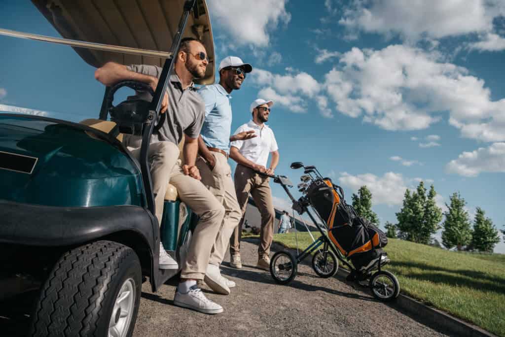 best golf push cart seats