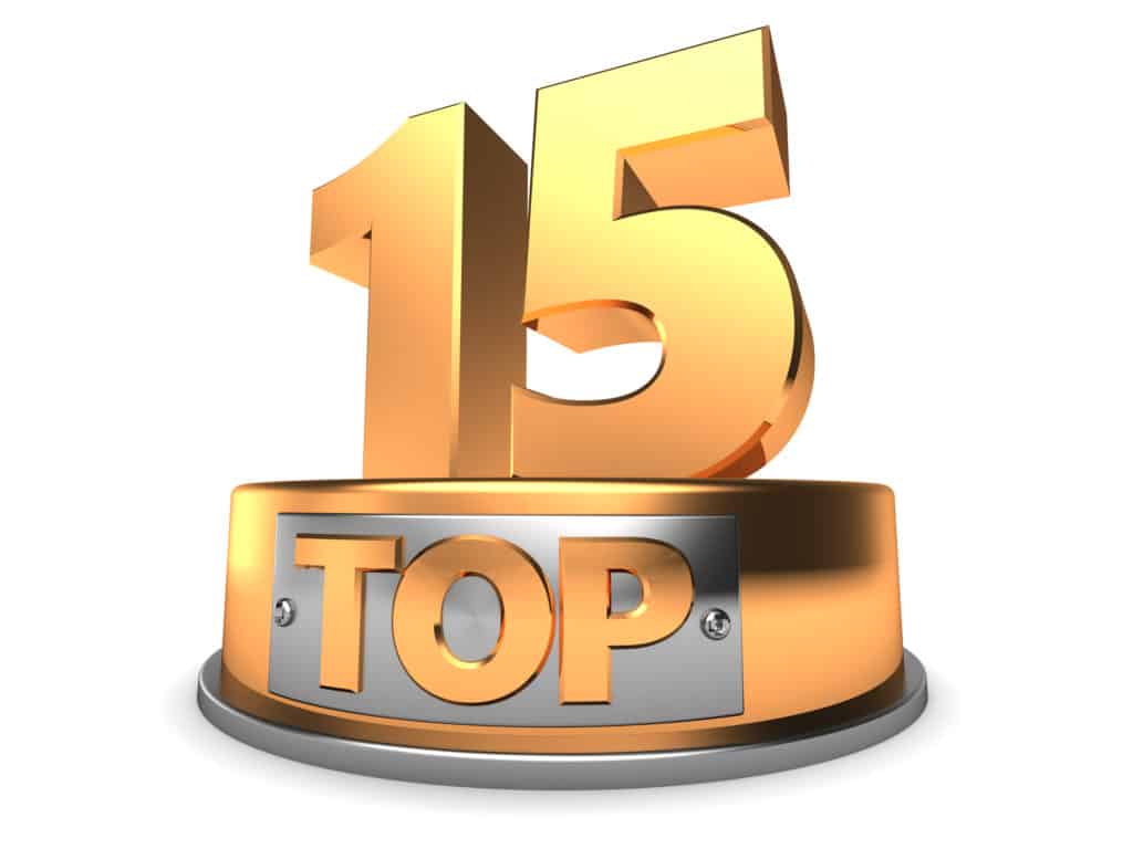 top 15 