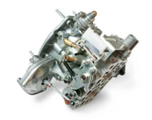 Carburetor on white background