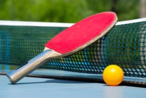 Ball and paddle for table tennis