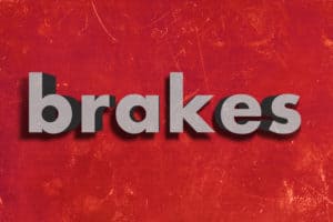 brakes text on wall