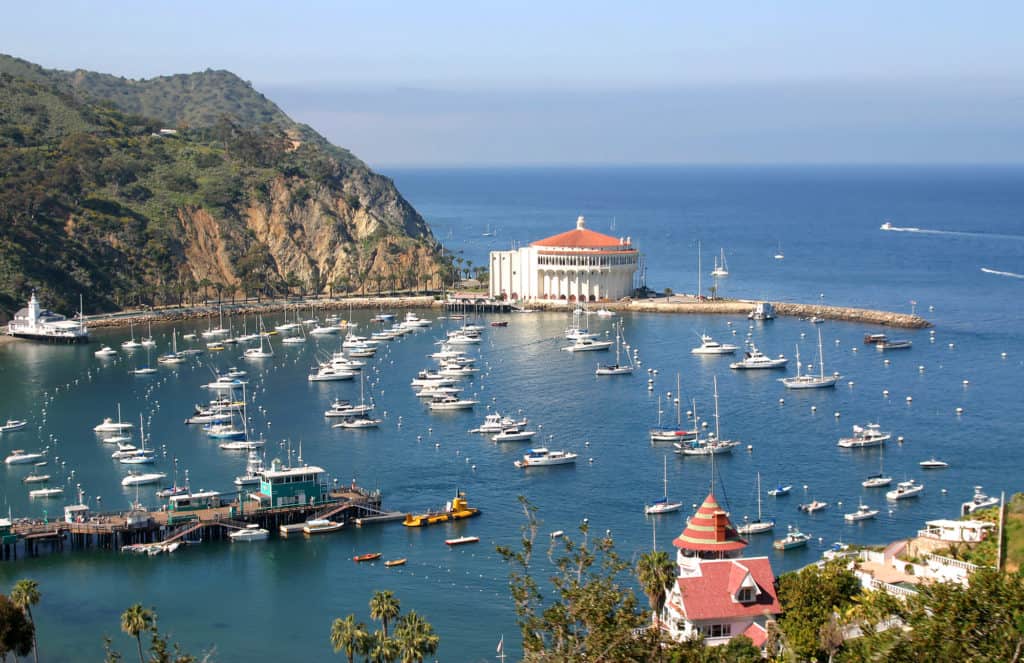 Avalon Bay from the hills on Catalina Island