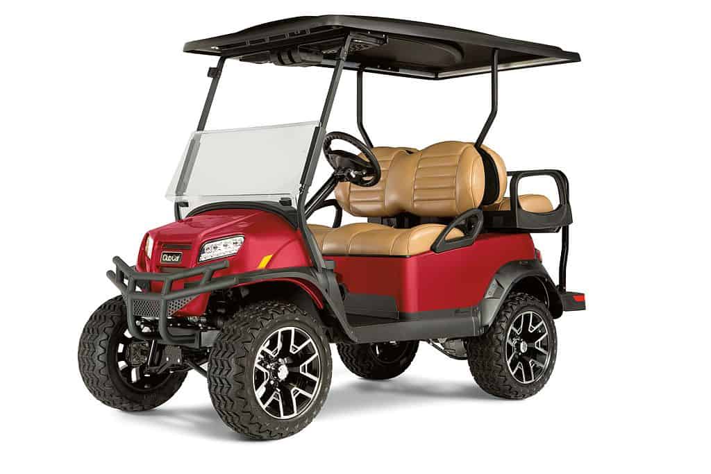 club cart golf cart with white background