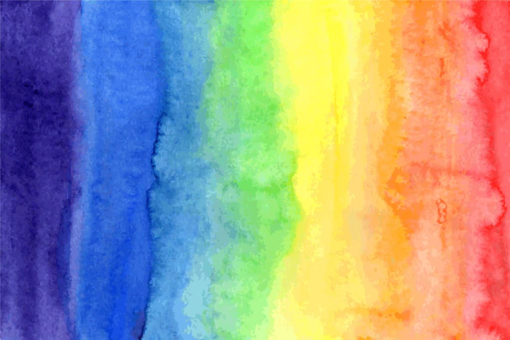 Abstract watercolor rainbow colors background. Color spectrum