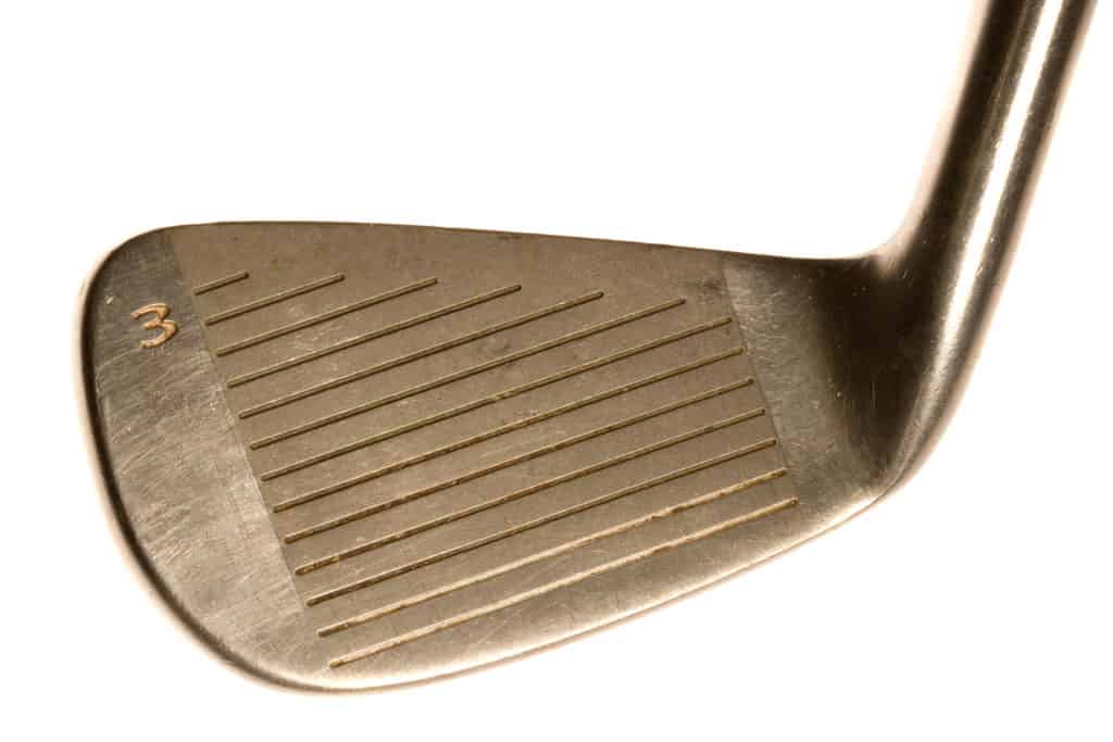 w of a golf club three iron