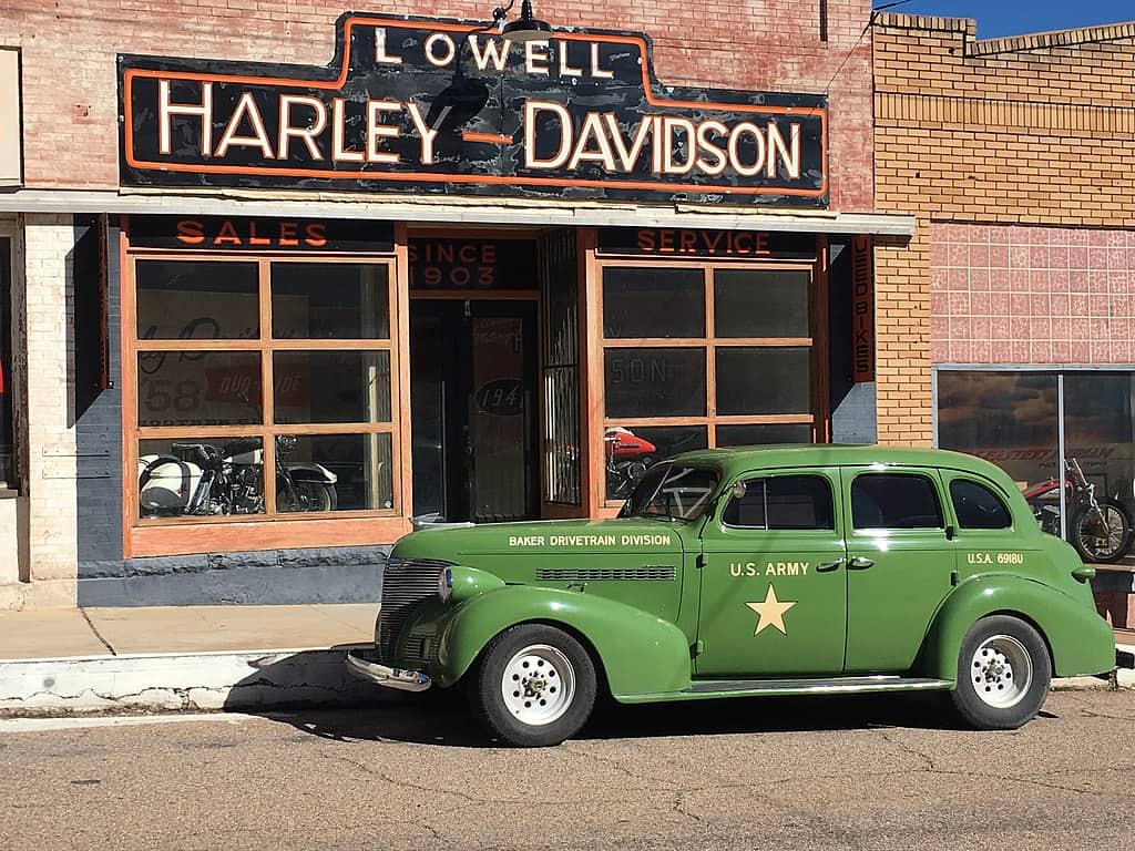 Old Harley Davidson shop