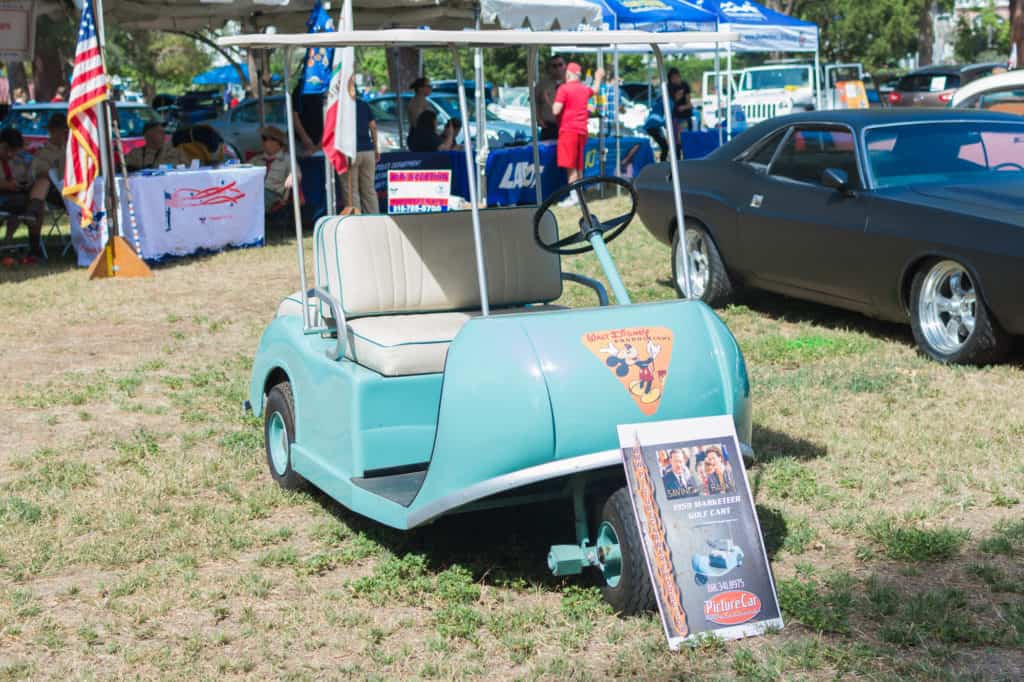 Walt Disney Marketeer Golf Cart on display during 12th Annual LAPD Car Show & Safety Fair.