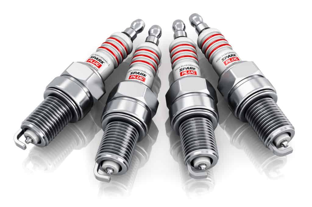 Set of sparkplugs