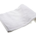 white soft hand towel