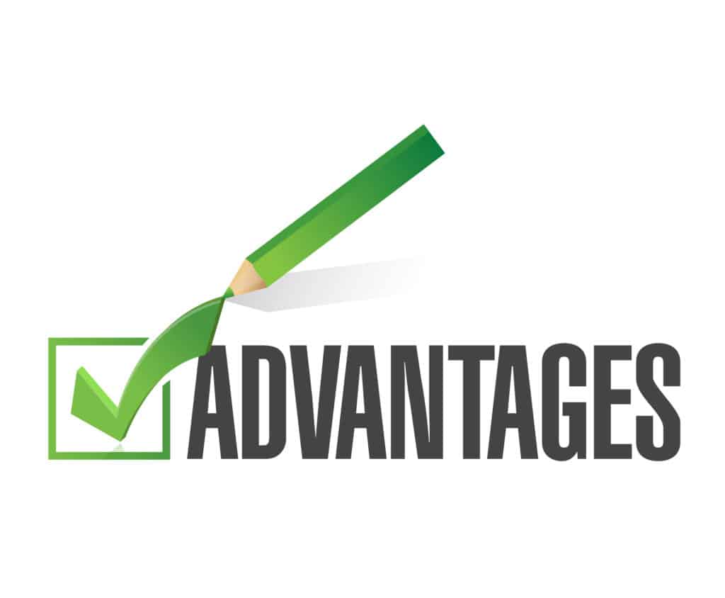 advantages check list illustration design over a white background