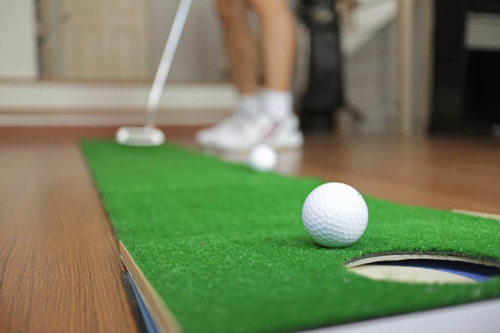 Home Golf Putt Practicing