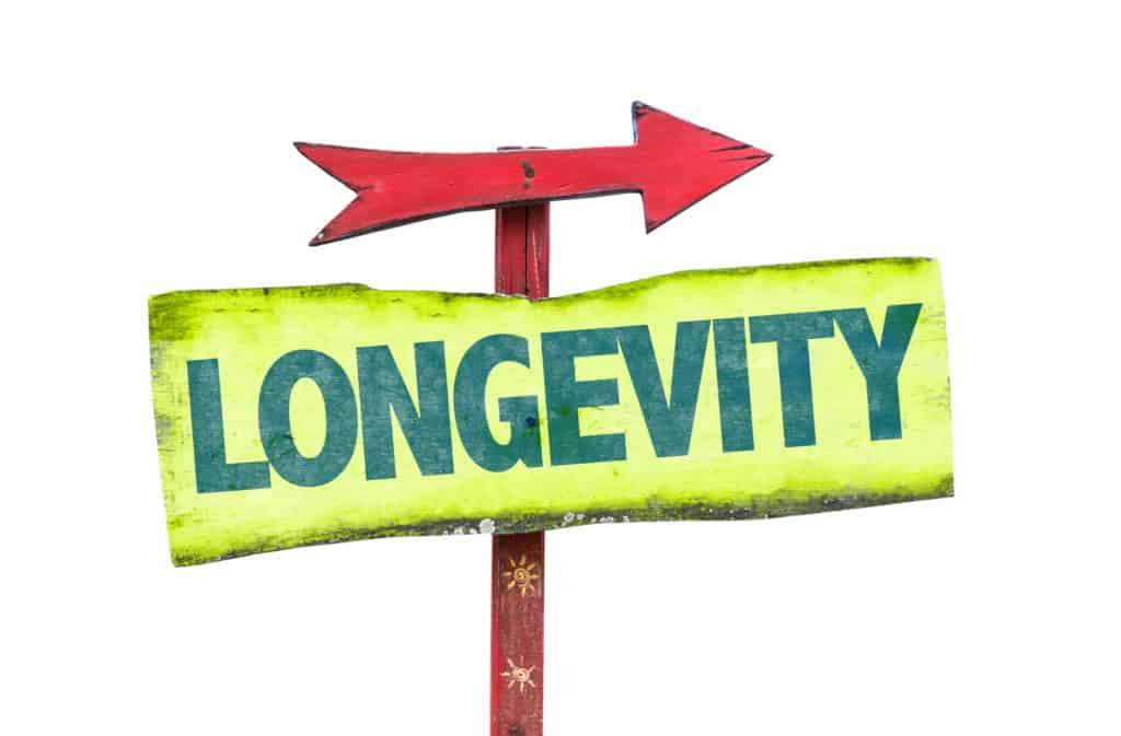 longevity sign pointing up