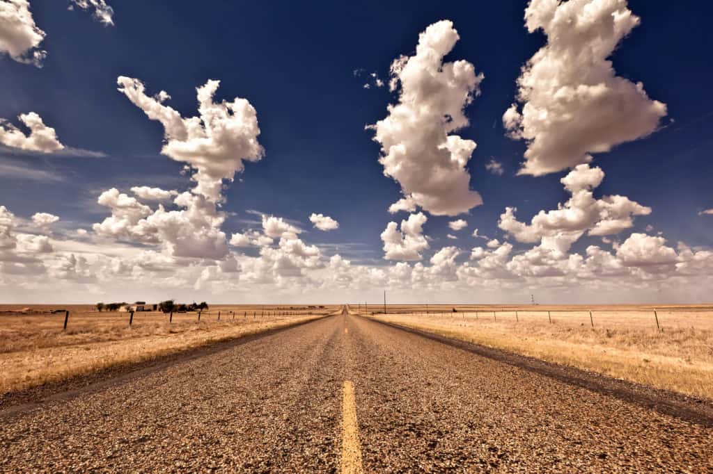 open road in country