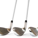 Pitching Wedge, 8 and 9 Iron Golf Clubs Golf Club isolated on a white background