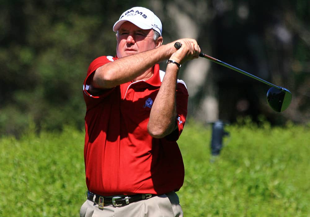 Allen Doyle during Fridays first round of the Toshiba Classic at Newport Beach Country Club in Newport Beach California.