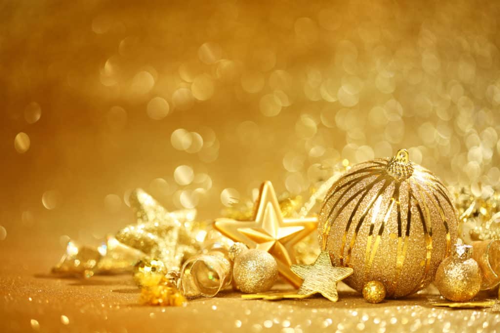 Golden Christmas background