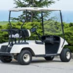 golf cart parked on parking