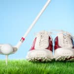 Series of golfing equipment concept pictures.Shot in studio on