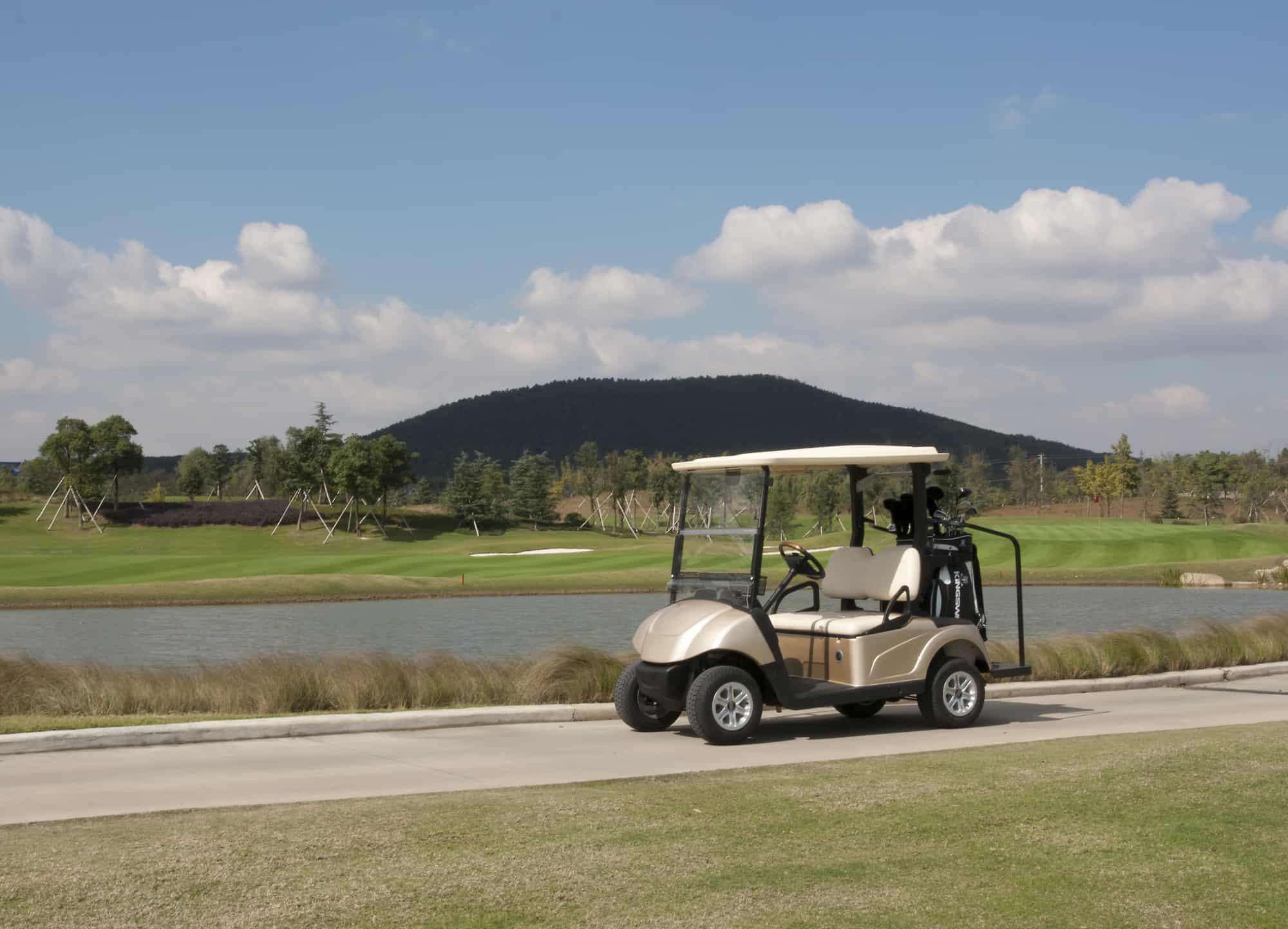 Golf cart perfect for cover art