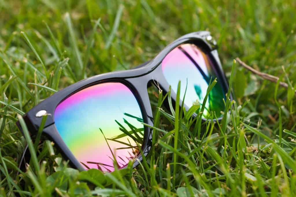 Sunglasses with beautiful reflection