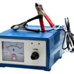 Car battery charger isolated on white