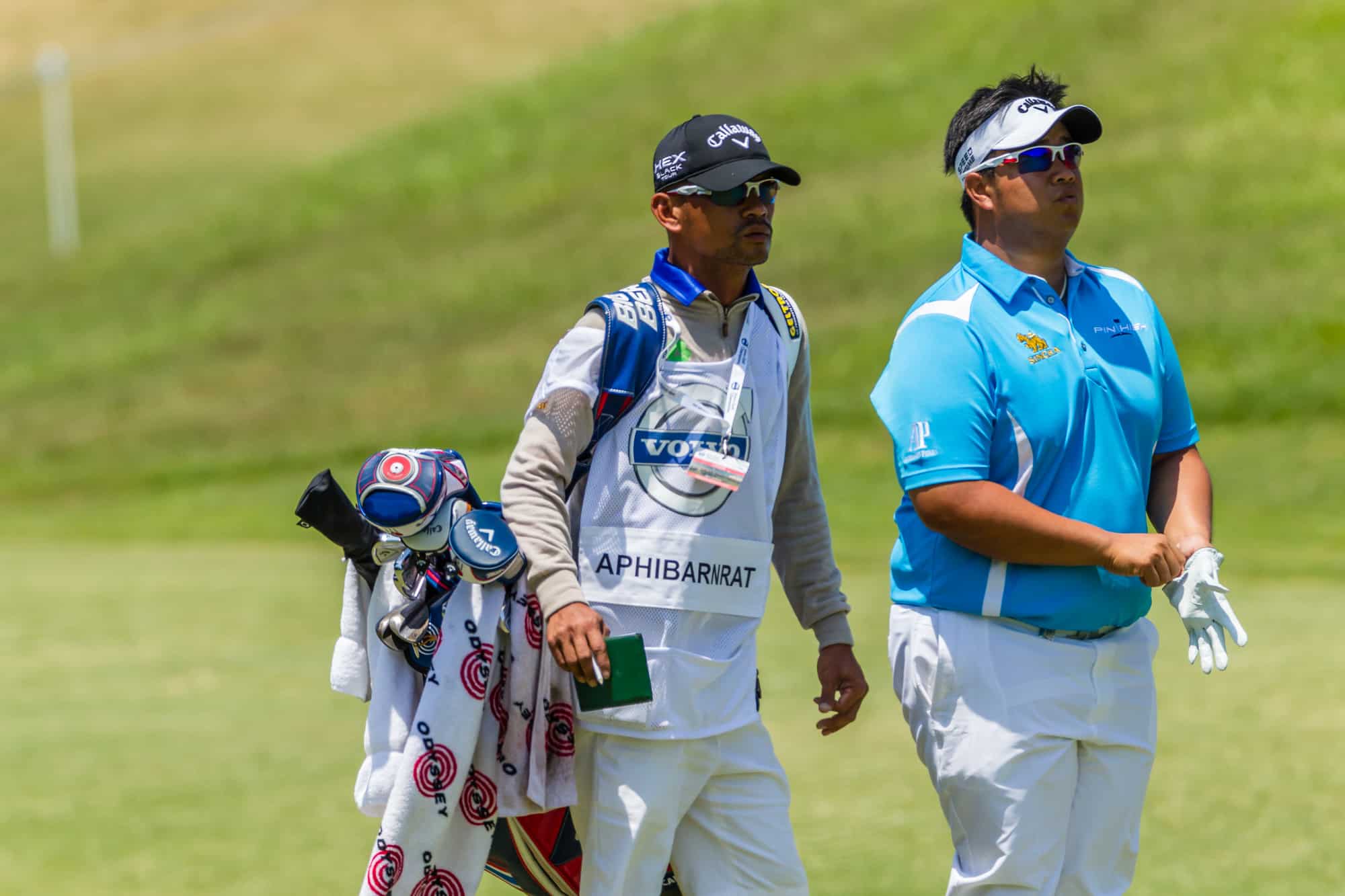 Golf Professional with caddie