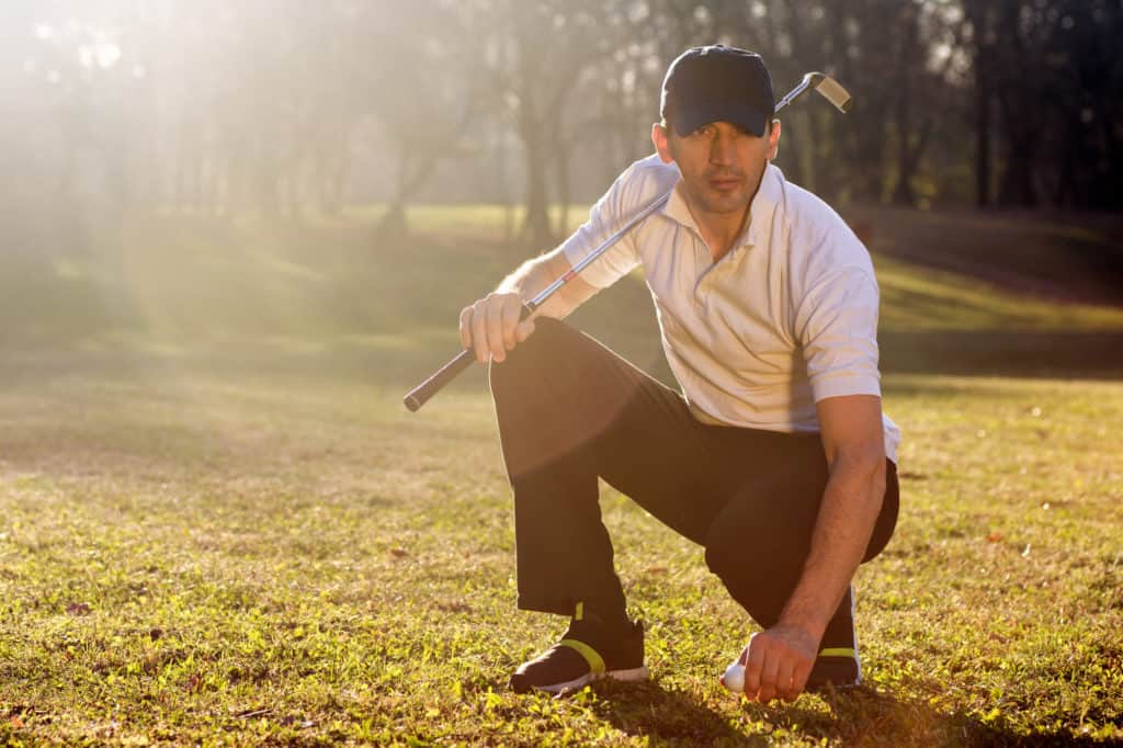 golfer on playing field