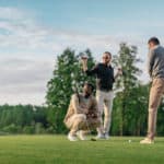 Group of young stylish multicultural friends