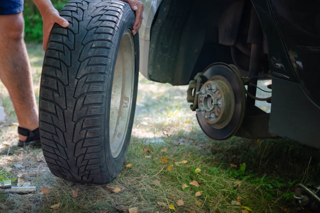 changing tires