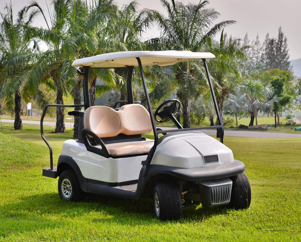 Golf cart or club car at golf course