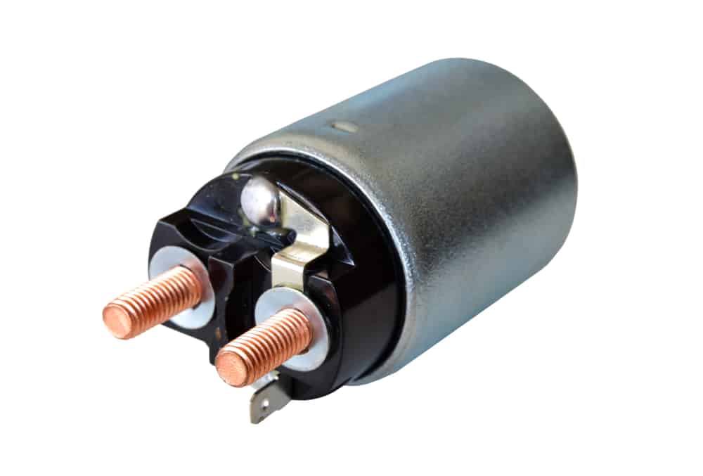 Silver color solenoid switch