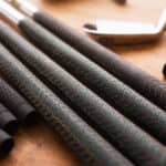 Changing grips on an golf clubs