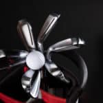 Golf bag with irons and ball