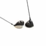 golf clubs over white