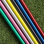 Colorful graphite golf shaft