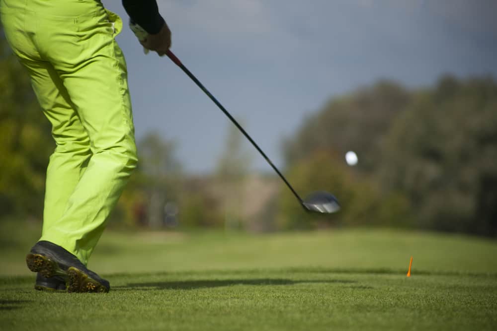 golfer green pants