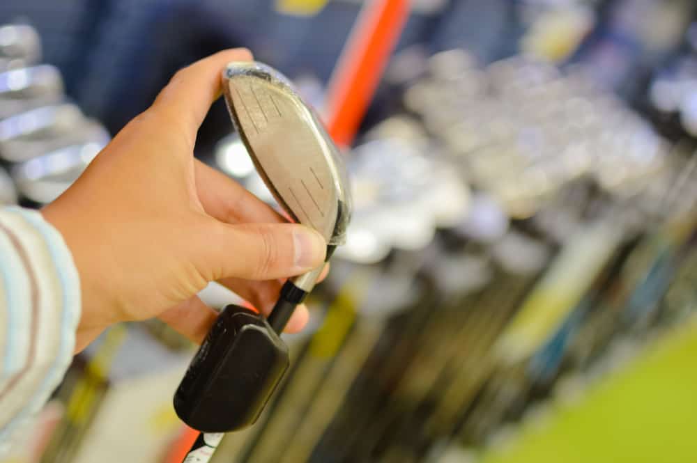 golf club on retail shop