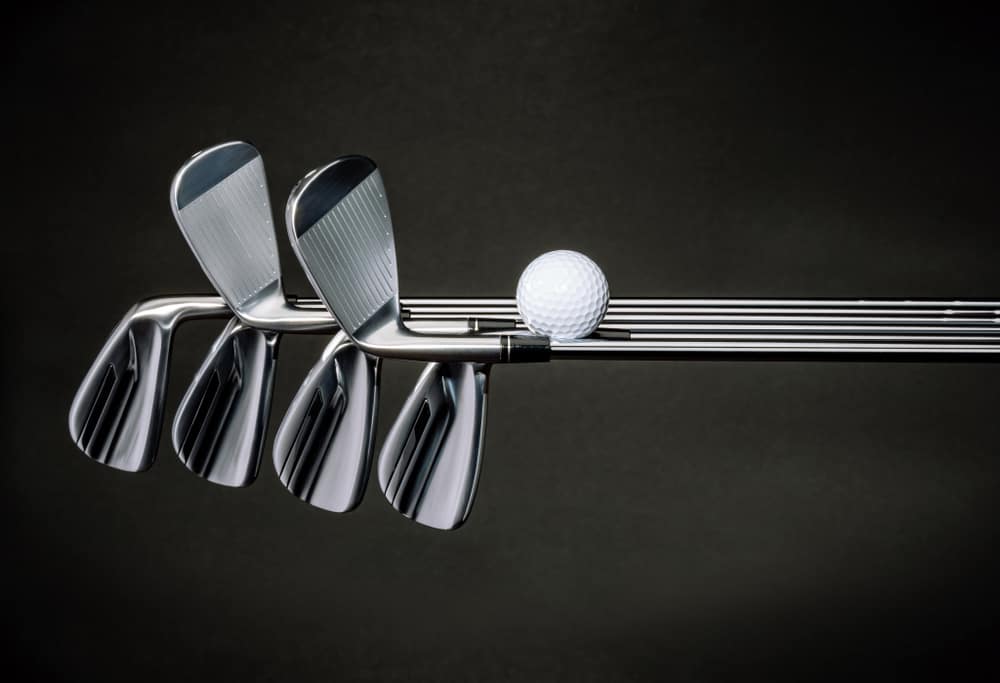 golf irons with ball