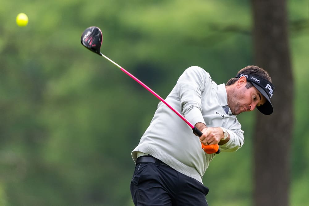 Bubba Watson with Ping golf club