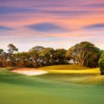 Golf Course at Sunset
