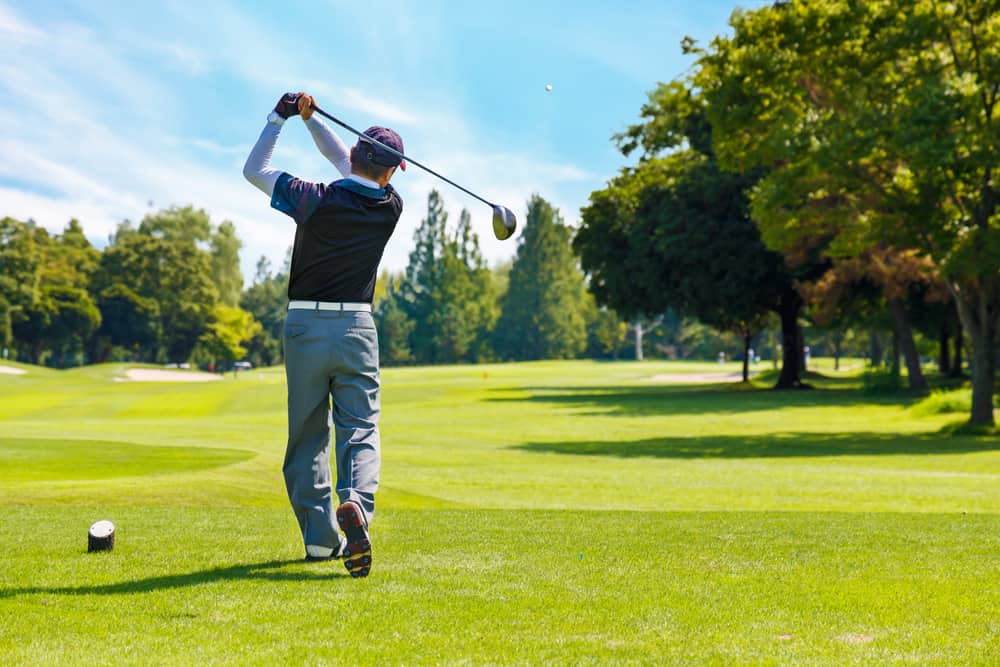 Golf course with beautiful fresh green