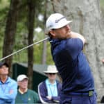 Justin Leonard during the first round of the RBC Heritage Golf Tournament at at Harbour Town Golf Links in Hilton Head Island, SC.