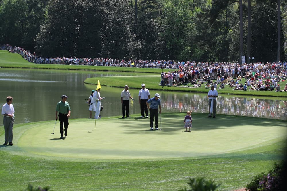 Justin Leonard at Augusta Masters of golf