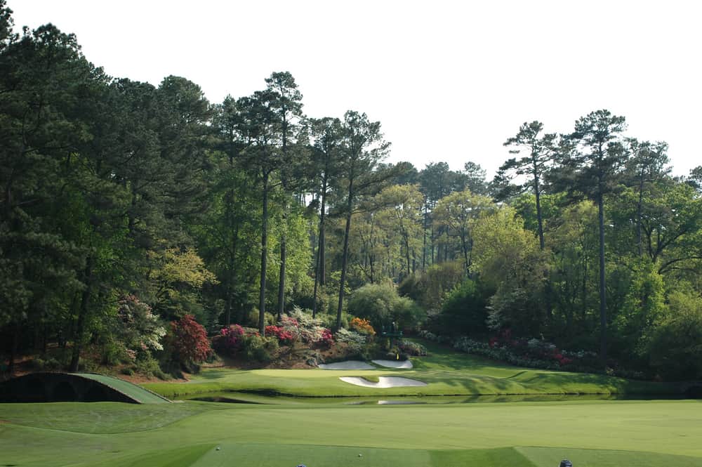 Masters. 12th hole at Augusta