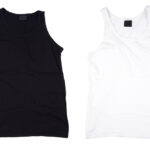 Black and white tank top tshirt