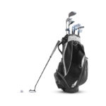 Golf bag ,golf ball and face balanced putter with Super Stroke putter grip