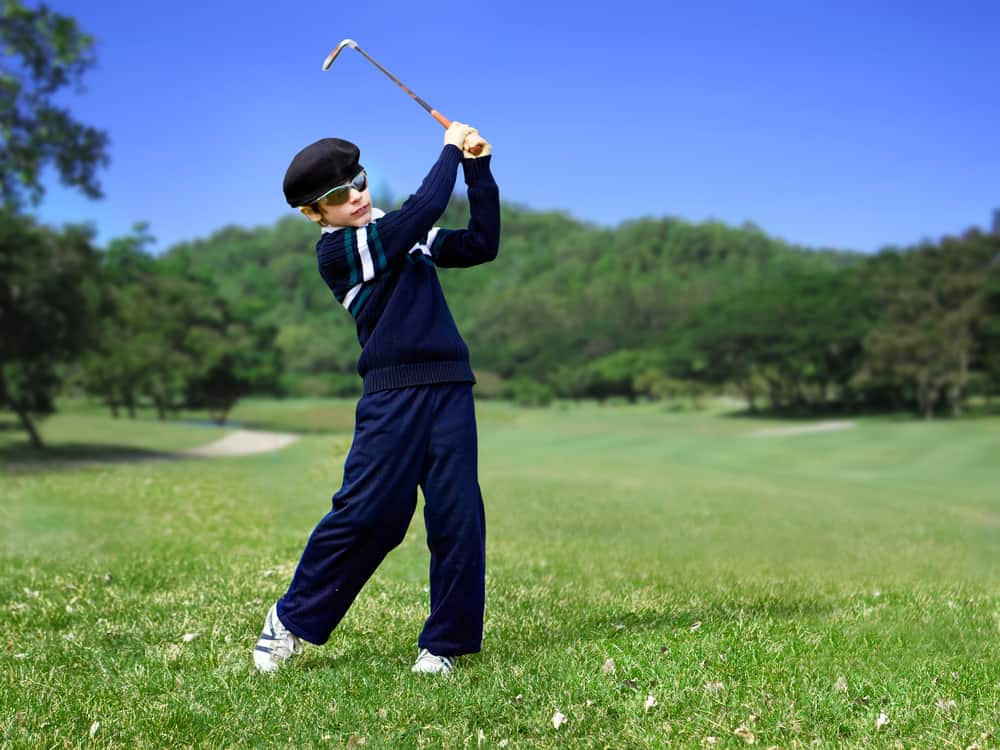 Junior golf swing